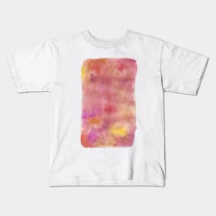Warm Tone Colors Blend - Abstract Watercolor Painting Kids T-Shirt